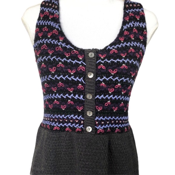 LULUMARI Knit Patch Pocket Mohair Blend Dr… - Picture 2 of 8